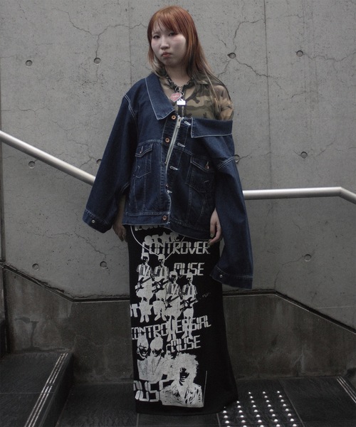デニムジャケット gジャン TWO-IN-ONE DENIM JACKET メンズ レディースの画像