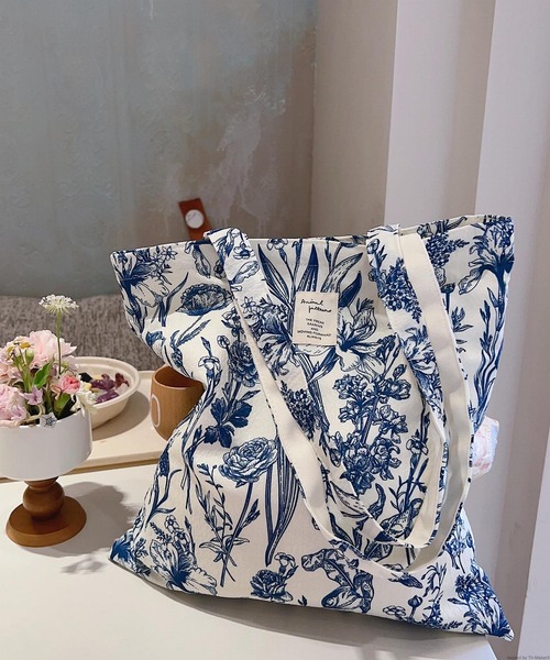 TONE SELECT GOODS トートバッグ Liaa/花柄 リボン柄 トートバッグ
