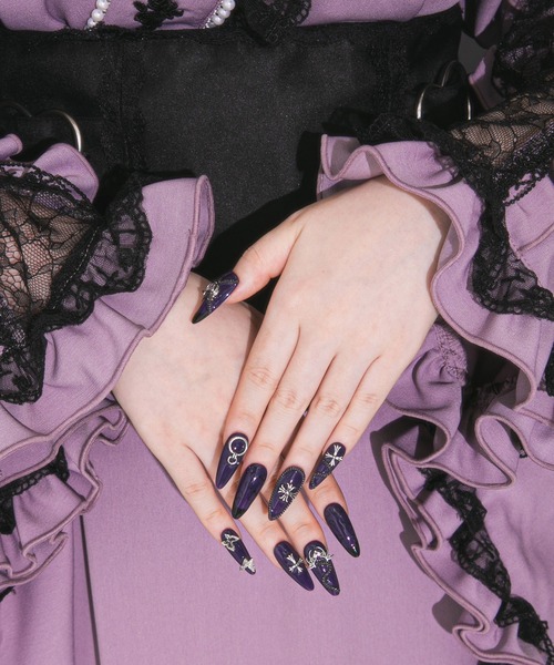 DearMyLove ネイルチップ ネイルシール リリィヴェノムロックネイル