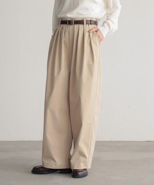 for/c（フォーシー） ワイドパンツ チノパン 「低身長/高身長向け