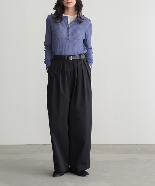 for/c（フォーシー） ワイドパンツ チノパン 「低身長/高身長向け