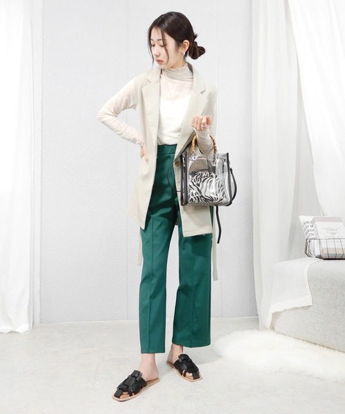 「minia」 フラットサンダル L ブラック レディース_画像2