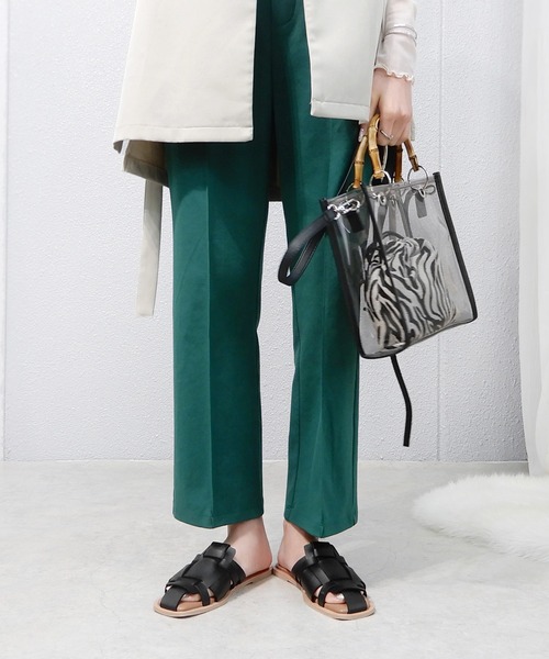 「minia」 フラットサンダル L ブラック レディース_画像4