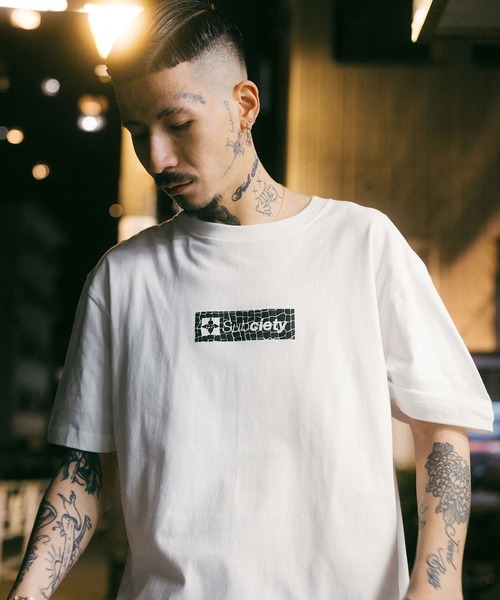 「Subciety」 半袖Tシャツ MEDIUM イエロー メンズ_画像7