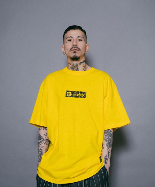 「Subciety」 半袖Tシャツ MEDIUM イエロー メンズ_画像8