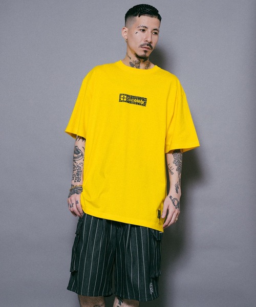 「Subciety」 半袖Tシャツ MEDIUM イエロー メンズ_画像9