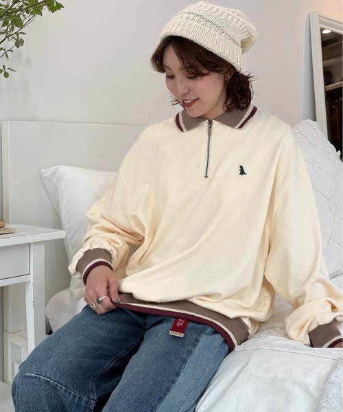希少！限定！M！ホワイト！バスブリゲード×デプス ダブルネーム ロゴ Tシャツ DOUBLE NAME（ダブルネーム） tシャツ 「m:rex」ミニ恐竜ワッペン