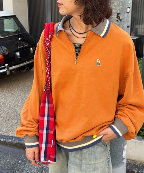 DOUBLE NAME（ダブルネーム） tシャツ 「m:rex」ミニ恐竜ワッペン