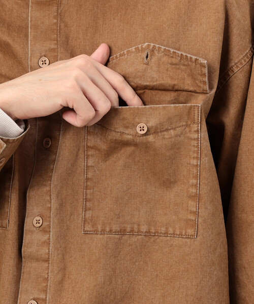 Purple&Yellow（パープルアンドイエロー） シャツ 硫化ツイルブリーチ