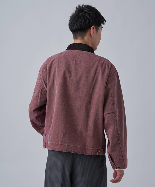 新品タグ付❤︎25SS PRIDE コットン リネン 切替 ブルゾン ジャケット B.C STOCK（ベーセーストック） ブルゾン アウター 「PLANET OF EARTH
