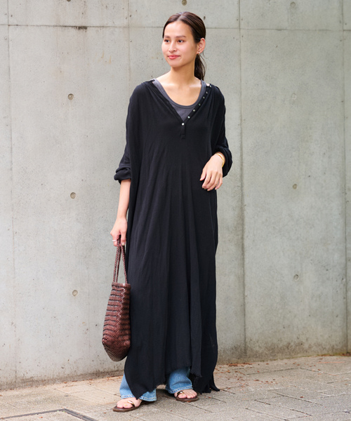 FRAMeWORK（フレームワーク） 長袖ワンピース 36 ブラック レディース