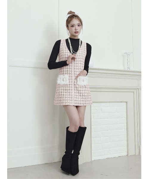 Darich（ダーリッチ） ロゴベーシックリブトップス レディース