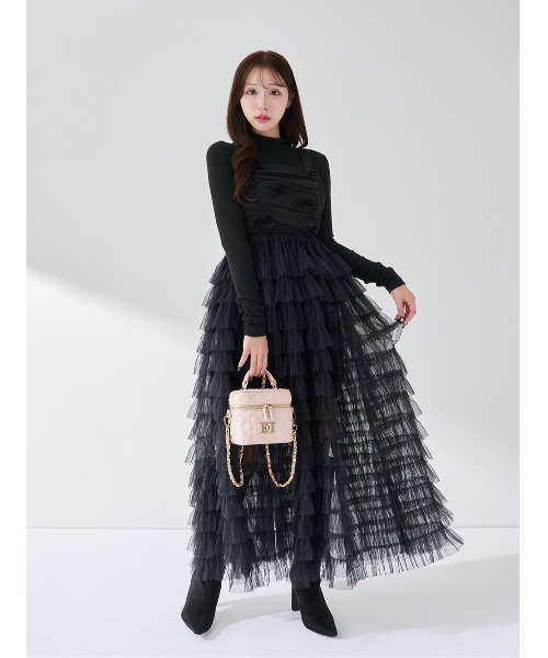 Darich（ダーリッチ） ロゴベーシックリブトップス レディース