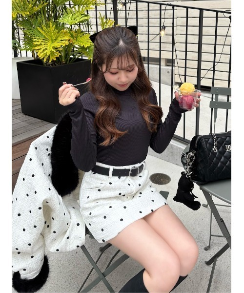 Darich（ダーリッチ） ロゴベーシックリブトップス レディース