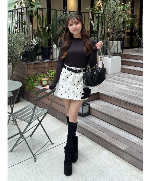 Darich（ダーリッチ） ロゴベーシックリブトップス レディース
