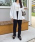 授乳ブラ マタニティ 「 mamaレタス 」 産前産後OK 異素材ペプラムバルーンカーディガン 関連画像4