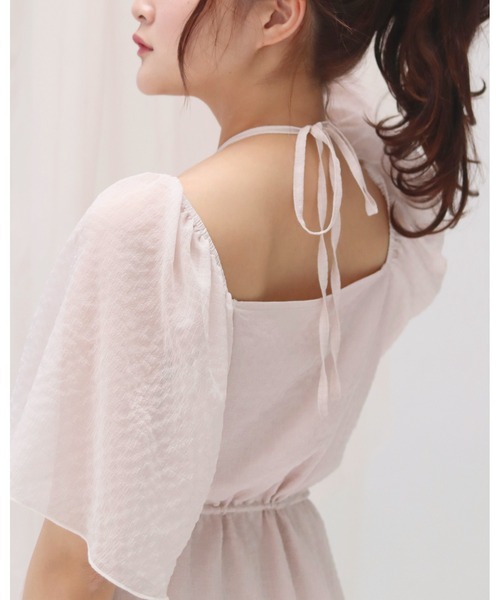 「muguet」 半袖ワンピース FREE ピンク レディース_画像3