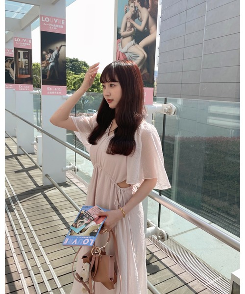 「muguet」 半袖ワンピース FREE ピンク レディース_画像8