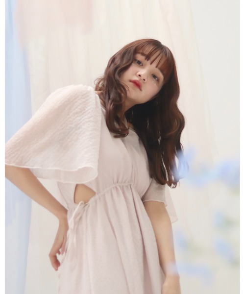 「muguet」 半袖ワンピース FREE ピンク レディース_画像9