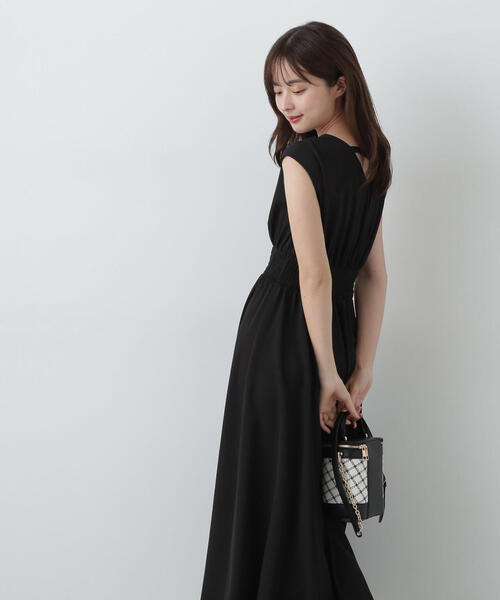 「PROPORTION BODY DRESSING」 半袖ワンピース SMALL ブラック レディース_画像6