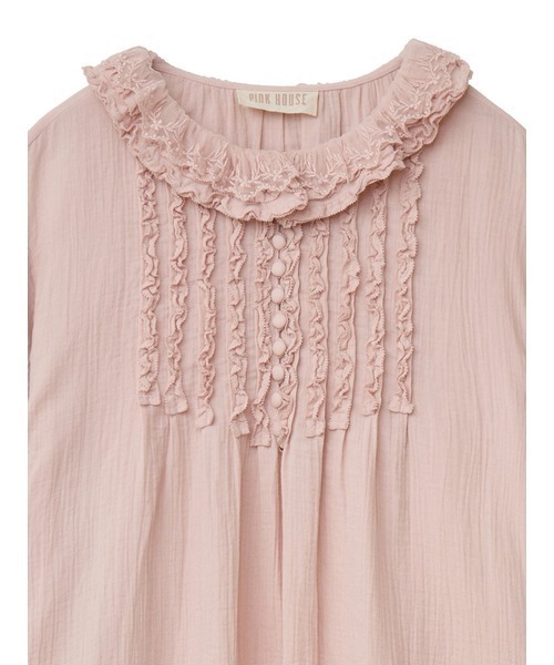 PINK HOUSE（ピンクハウス） 半袖ワンピース フリー キナリ レディース