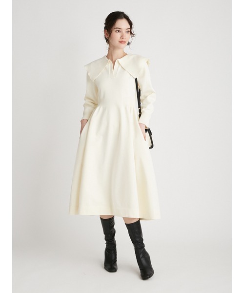 CELFORD（セルフォード） ニットワンピース 36 アイボリー レディース