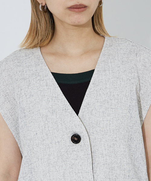 「NOMINE」 ベスト フリー シルバー レディース_画像7