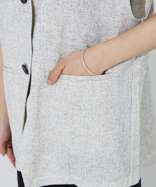 「NOMINE」 ベスト フリー シルバー レディース_画像9