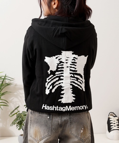 MEMORY パーカー 「MEMORY」ボーンハート ジップパーカー / Bone Heart