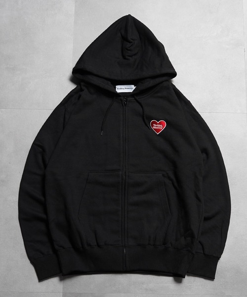 パーカー 「MEMORY」ボーンハート ジップパーカー / Bone Heart Zip Hoodie メンズ レディース | #MEMORY | 04