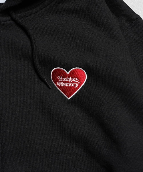 パーカー 「MEMORY」ボーンハート ジップパーカー / Bone Heart Zip Hoodie メンズ レディース | #MEMORY | 20