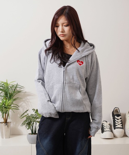 パーカー 「MEMORY」ボーンハート ジップパーカー / Bone Heart Zip Hoodie メンズ レディース | #MEMORY | 14