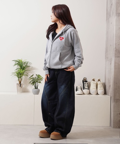 MEMORY パーカー 「MEMORY」ボーンハート ジップパーカー / Bone Heart