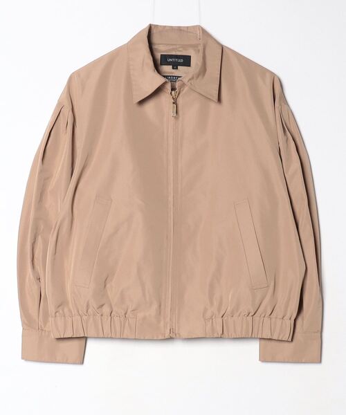 【12日までセール】新品　UNTITLED　アンタイトル　ベージュ　ブルゾン UNTITLED（アンタイトル） ブルゾン 02 ベージュ レディース