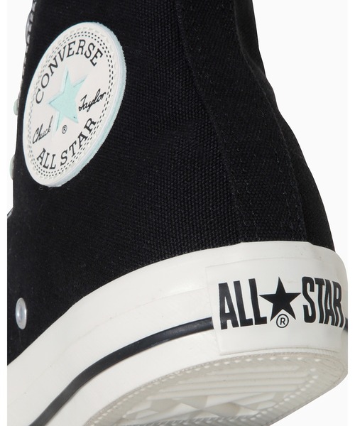 「CONVERSE ALL STAR」 ハイカットスニーカー 6.5 ブラック×グリーン メンズ_画像8