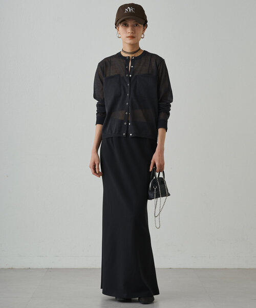 「LOUNGEDRESS」 半袖ニット FREE ベージュ レディース_画像2