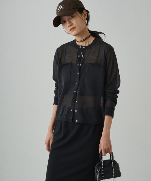 「LOUNGEDRESS」 半袖ニット FREE ベージュ レディース_画像6