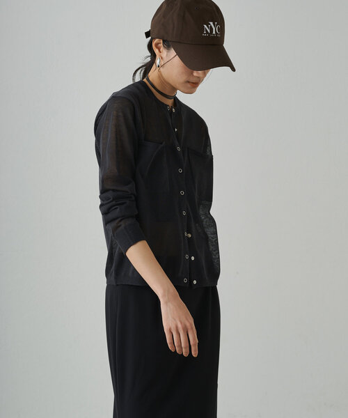 「LOUNGEDRESS」 半袖ニット FREE ベージュ レディース_画像7