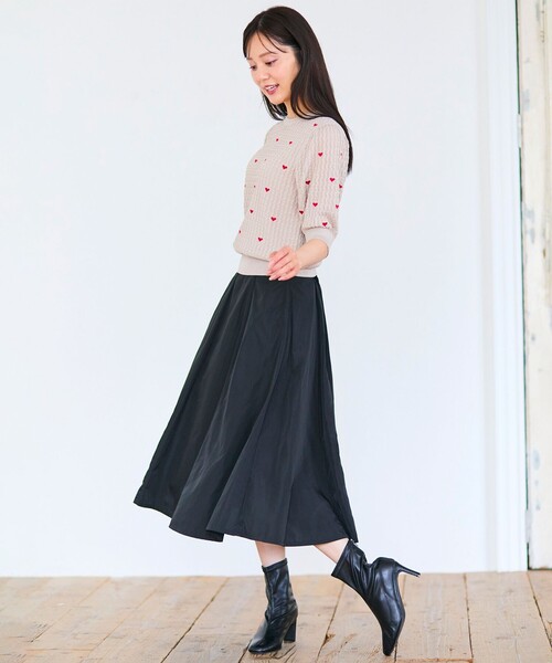 「Feroux」 半袖ニット F ベージュ レディース_画像4