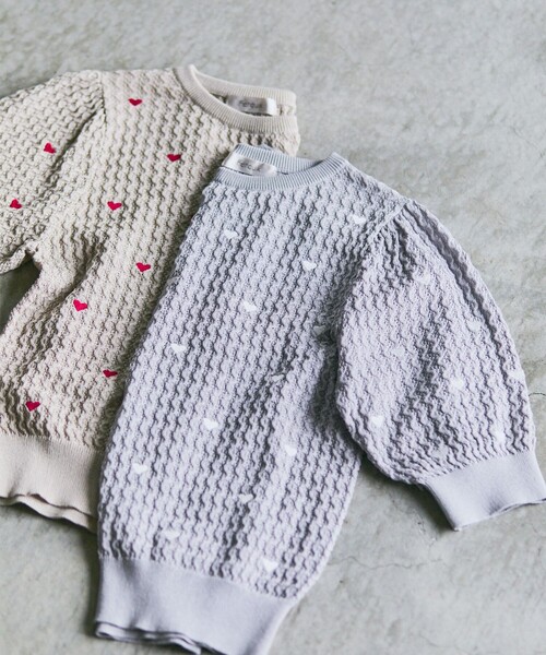 「Feroux」 半袖ニット F ベージュ レディース_画像7