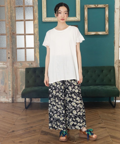 niko and…（ニコアンド） イージーパンツ FREE グリーン レディース