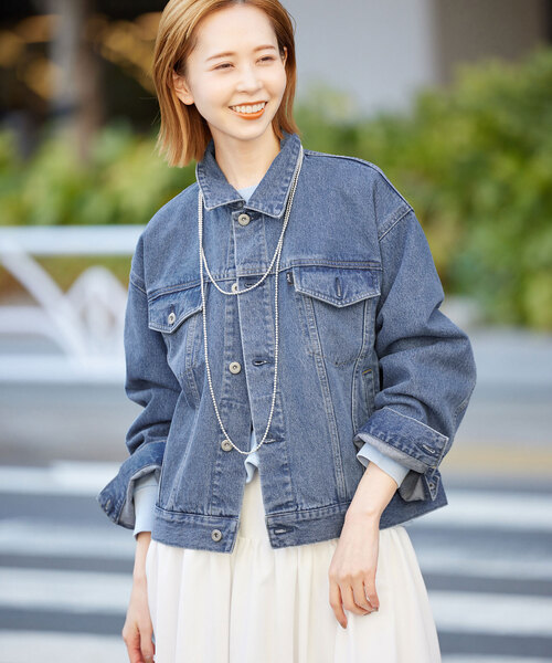 今季新品 SLOBE IENA スローブイエナ DENIM ジャケット＊青 SLOBE IENA（スローブイエナ） デニムジャケット - ブルー レディース