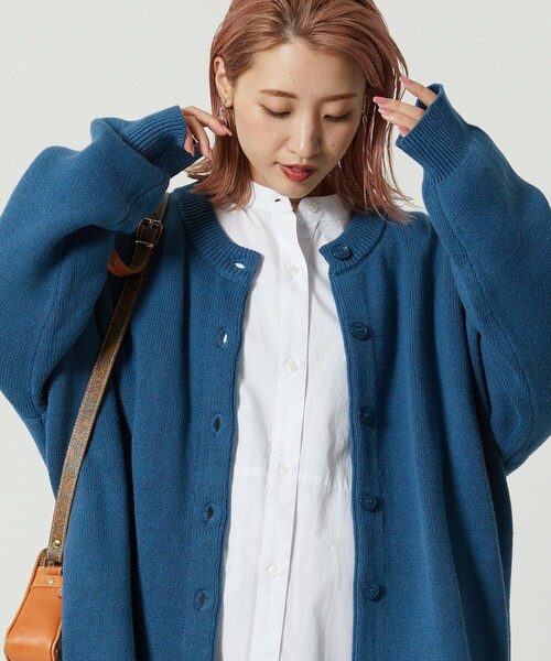 FREAK'S STORE（フリークスストア） カーディガン フリ- ブルー