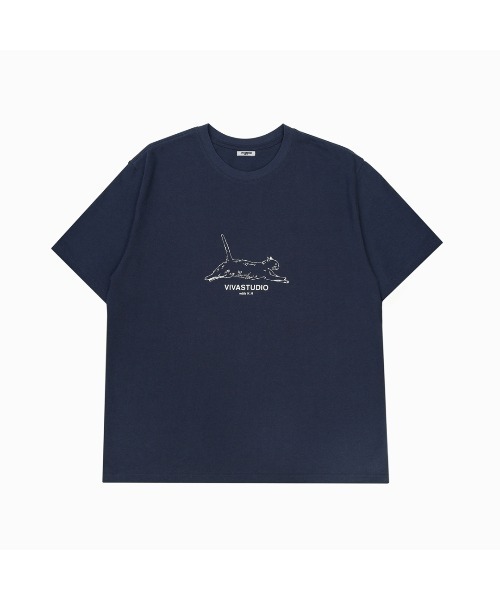 VIVASTUDIO（ビバスタジオ） 半袖Tシャツ SMALL ブルー メンズ 