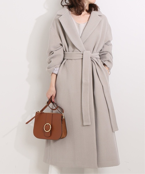 NOBLE（ノーブル） チェスターコート 38 ライトグレー レディース