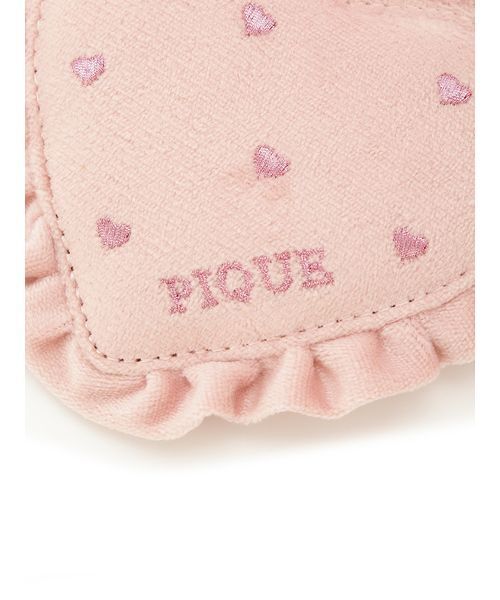 gelato pique（ジェラートピケ） コンパクトミラー ベロアハート型