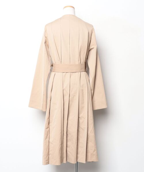 「DRESSLAVE」 ノーカラーコート 38 ベージュ レディース_画像2