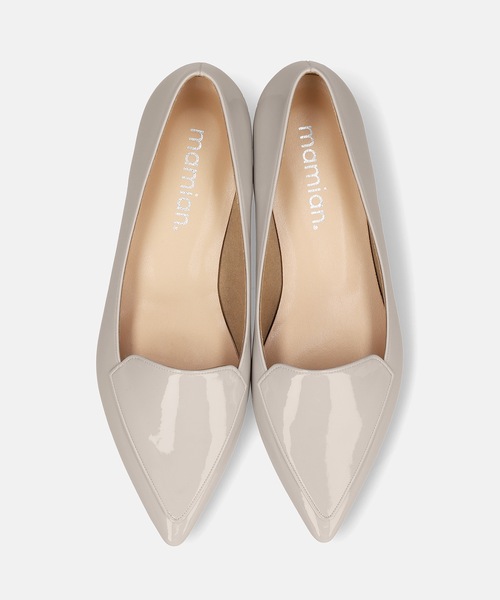 「MAMIAN」 シューズ 23.5cm グレイッシュベージュ レディース_画像9