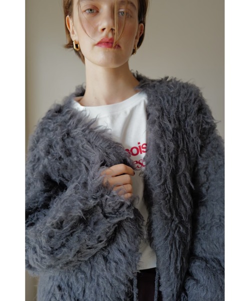 TRUNC カーディガン Fluffy Ribbon Cardigan / フラッフィーリボン