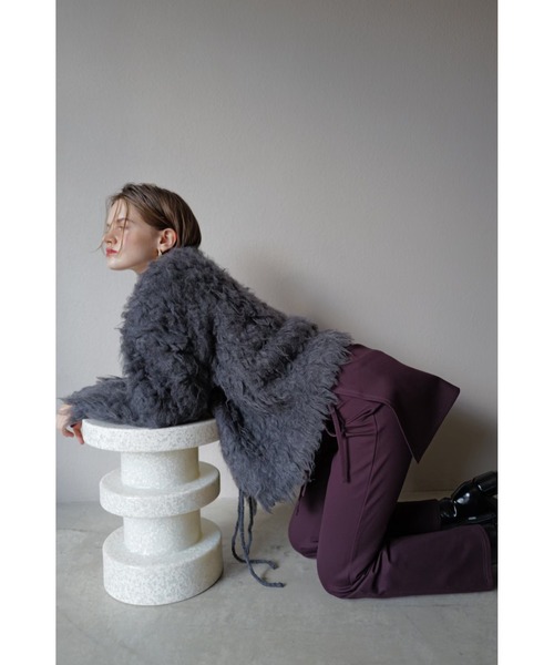 TRUNC カーディガン Fluffy Ribbon Cardigan / フラッフィーリボン